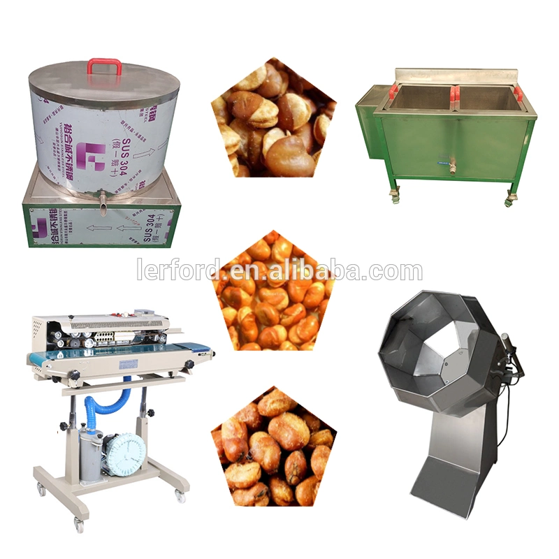 Industrial Nut Frying Line/Fried Peanut Production Line/Automatic Broad Bean Making Machine