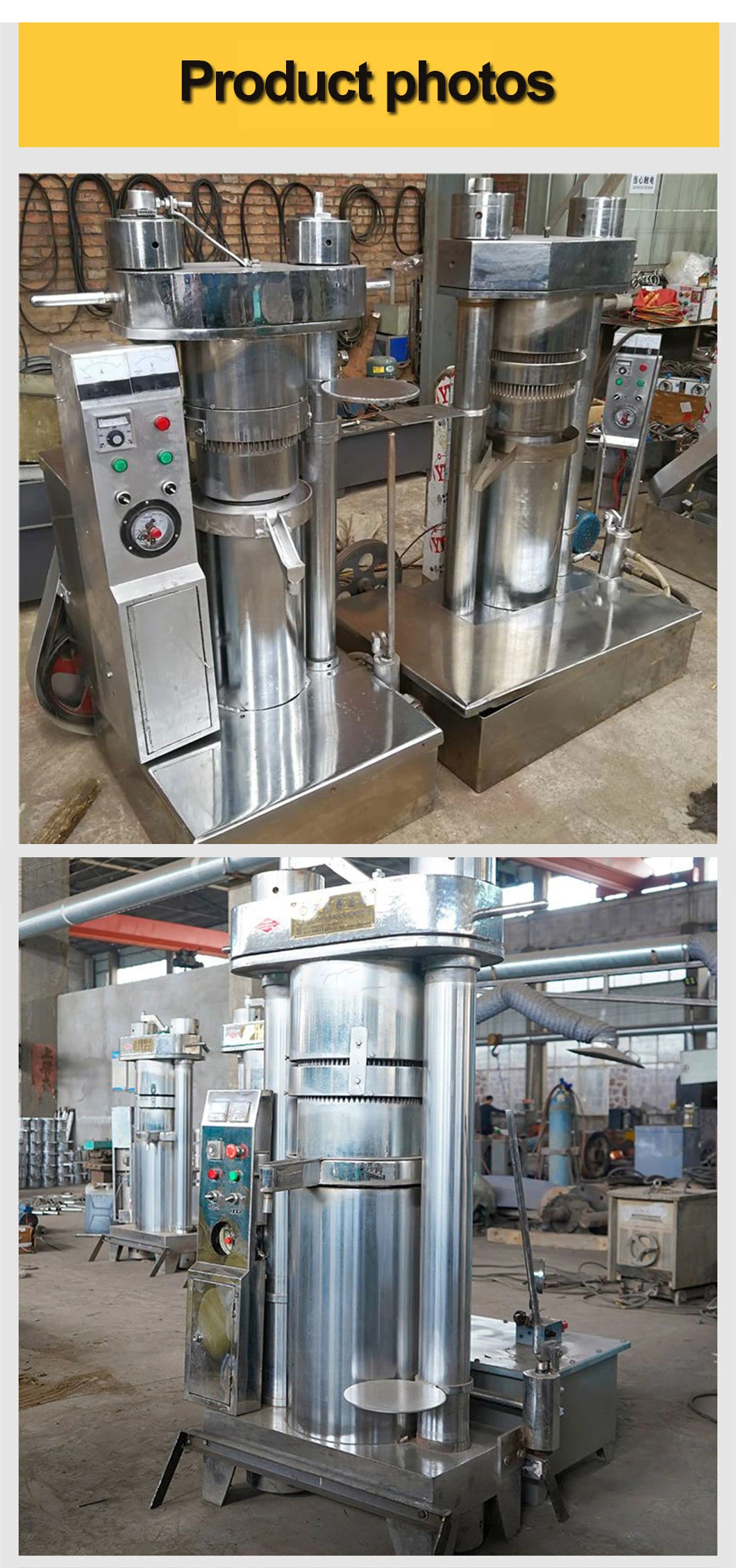 Small Business Walnut Oil Extraction Hydraulic Sesame Cold Press Machine