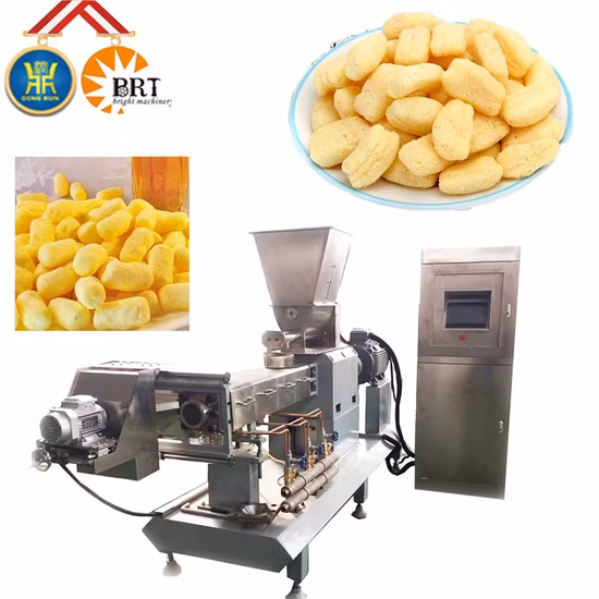 Jinan Sunward Machinery Puffed Caju Snacks Food Pellet Machine Linhas de processamento de bolas de queijo