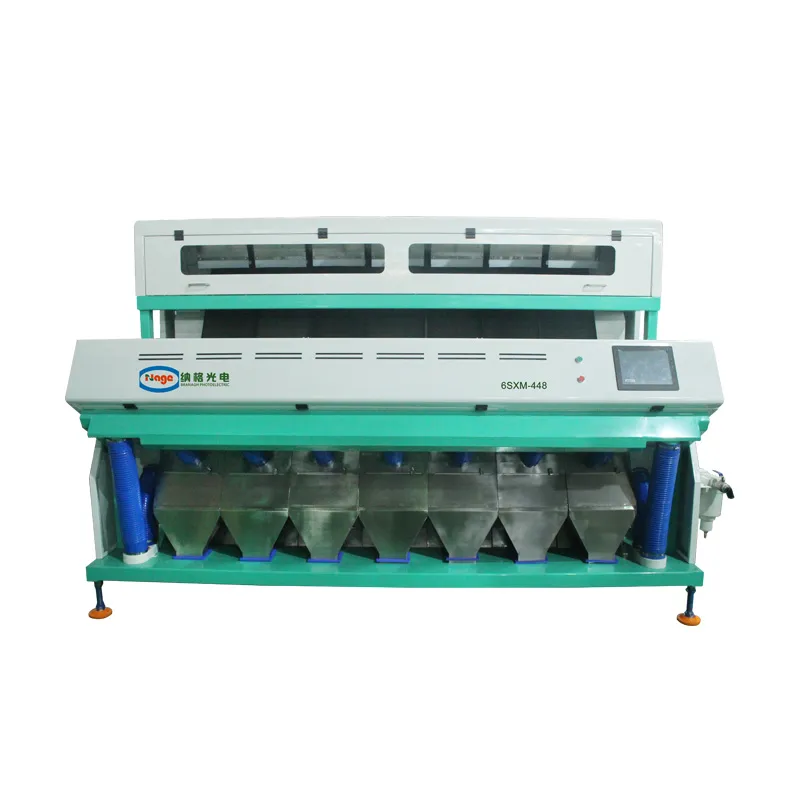 Linha de Máquina de Processamento de Castanha de Caju para Classificação de Cores e Tamanhos