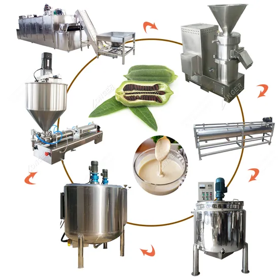 Sementes de gergelim de ar quente mais longas, limpeza e secagem, máquina de manteiga de sementes de gergelim, linha de produção de tahini